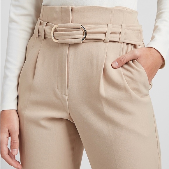 Super High Belted Waisted Ankle Pant - Picture 3 of 10